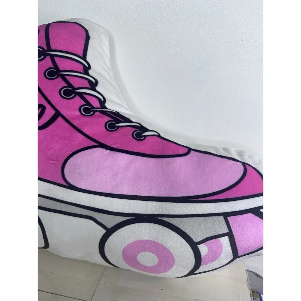 Barbie The Movie Barbie Roller Skate Decorative Bed Pillow Pink 21
